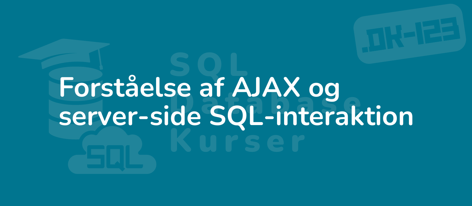 modern graphic depiction of ajax and server side sql interaction with dynamic code snippets and data flow visuals